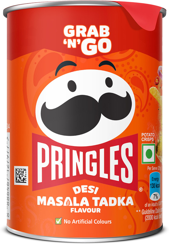 Pringles Kellogg's Potato Chips Desi Masala Tadka Flavour, Chips(40 g)