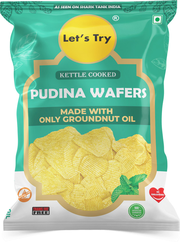 Let's Try Pudina Wafers(54 g)