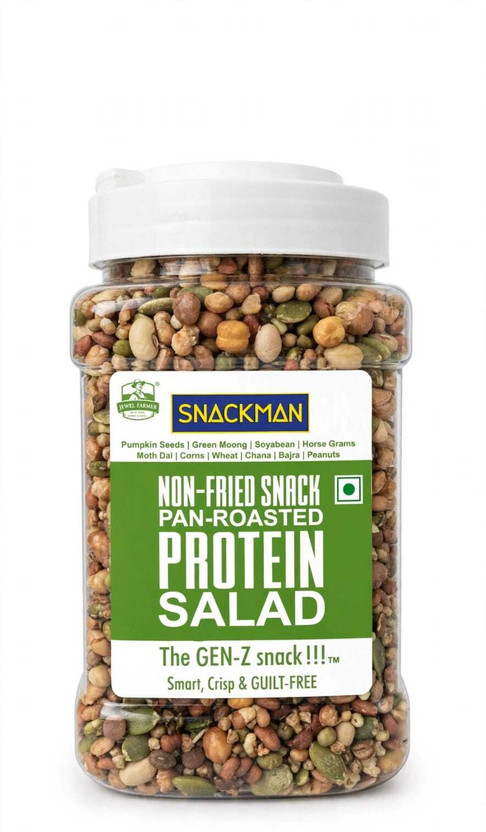 SNACKMAN SNACKMAN PROTEIN SALAD NON FRIED SNACKS PAN ROASTED Chips(450 g) - Flipkart Deal