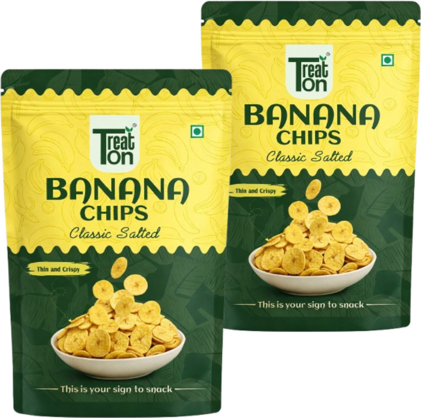 treaton Banana Chips-Classic Salted Combo Chips(2 x 100 g)