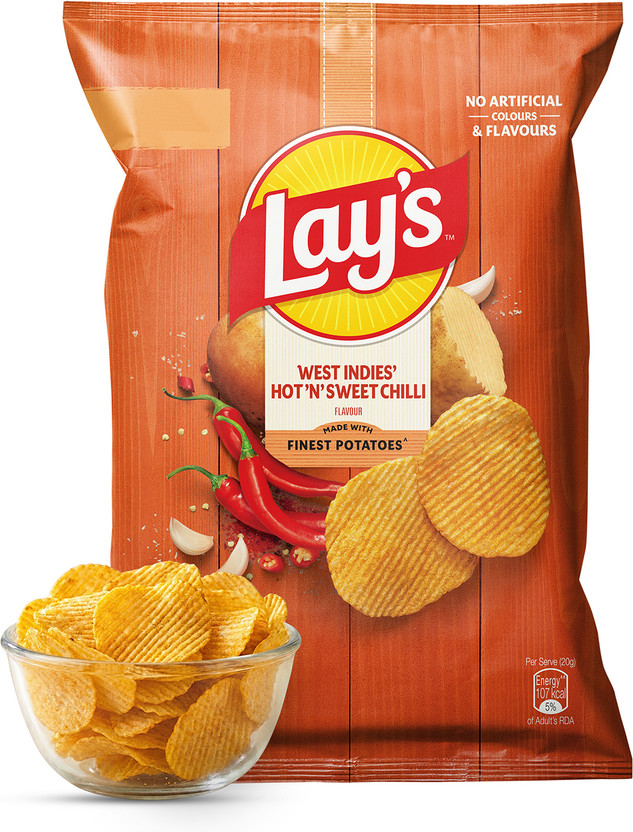 Lay's West Indies Hot 'N' Sweet Chilli Potato Chips(80 g)