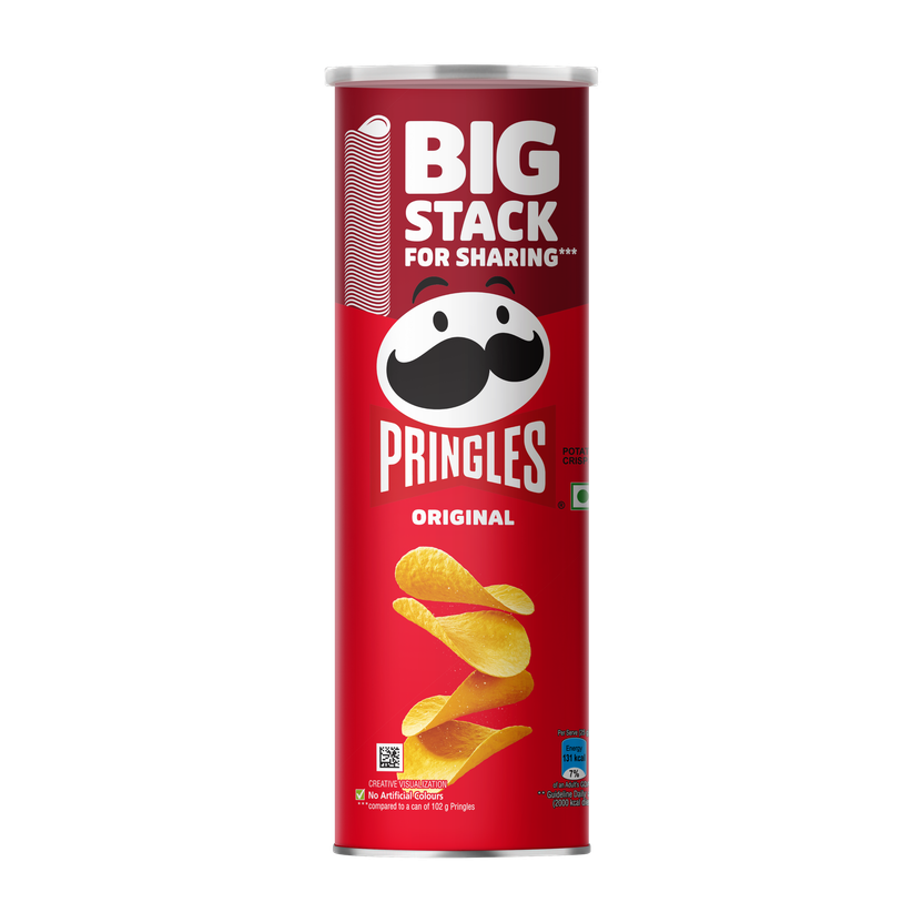 Pringles Original Potato Chips | Crispy Snack | Classic Salted Chips(141 g)