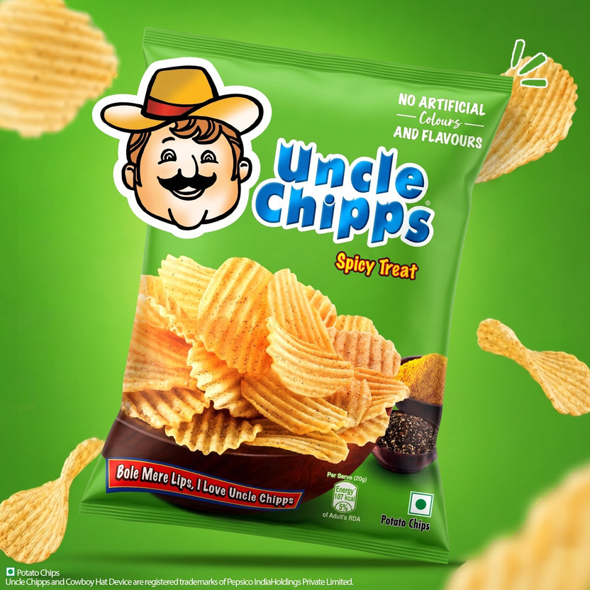 Uncle Chipps Spicy Treat Chips(80 g)