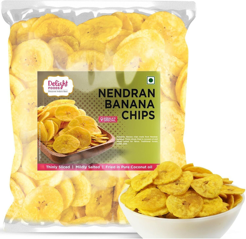 Delight Foods Kerala Nendran Banana Chips Chips(400 g)