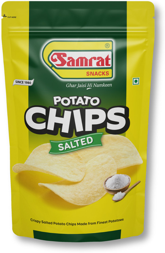 Samrat |POTATO CHIPS SALTED WAFER| Healthy & Tasty Snacks| Every Day Fresh Snacks | Chips(400 g)