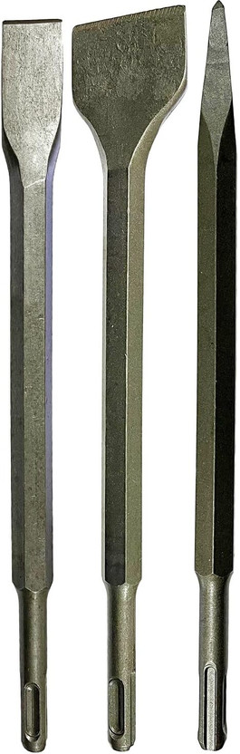 Inditrust SDS-Plus Chisel Set, 3-Piece, 14x250, 14x250x20, 14x250x40mm Universal Chisels Combination Chisel Set(Pack of 1)