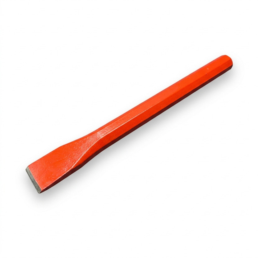 SKS AGRICO Flat Cold Chisel 10 Inch Heavy Duty Hardened Steel Metal Cutting Tool FCT-10HD Bevel Chisel(25.4 mm Blade)