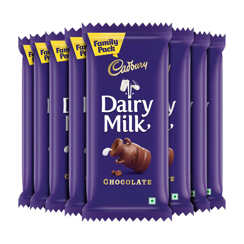 Cadbury Dairy Milk Family Pack Chocolate Bar(8 x 112 g)