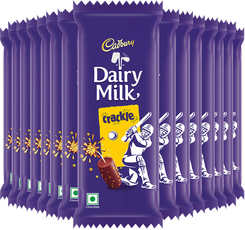 Cadbury Dairy Milk Crackle Cricket Pack Chocolate Bars(15 x 36 g)