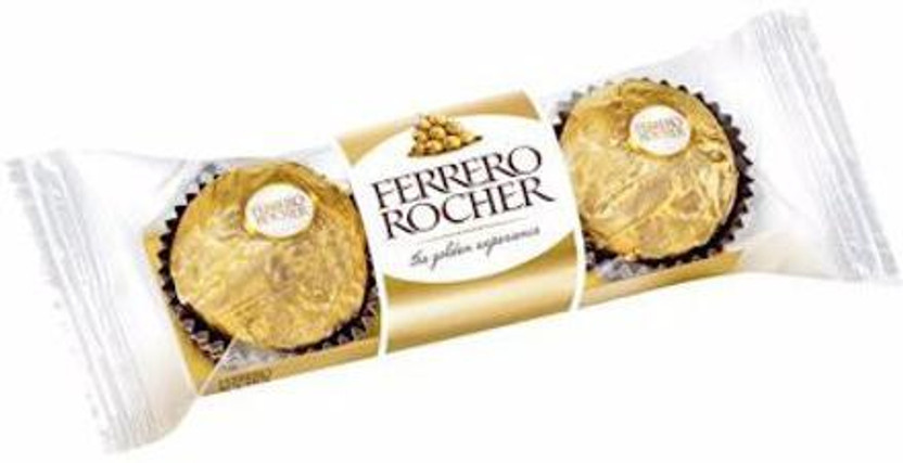 FERRERO ROCHER Ferns 'N' Petals Premium Milk Chocolate 3 Pieces (IMPORTED) Truffles(37.5 g)