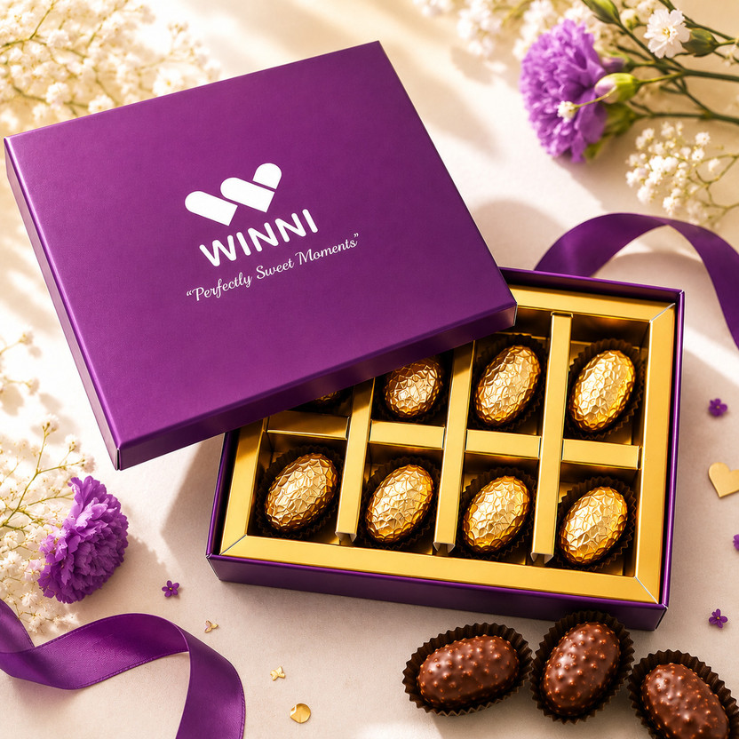WINNI WINNI CELEBRATE RELATIONS Healthy 12Pcs Date DryFruit Chocolate Gift | Belgian Dark Chocolate Coated Dates Bites(240 g) - Flipkart Deal