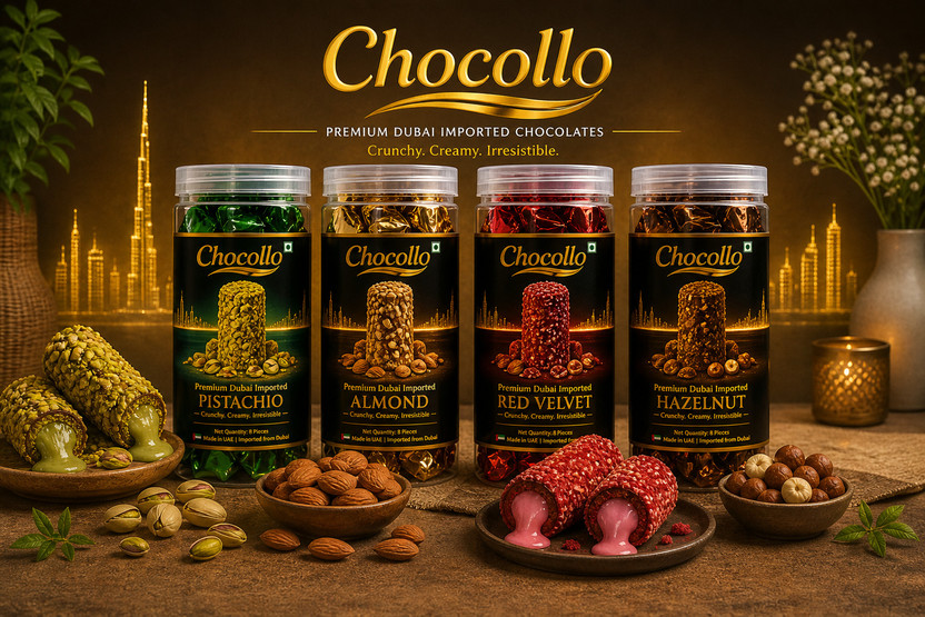 Chocollo Premium Dubai Imported Combo Bites Gift Pack(4 x 220 g)
