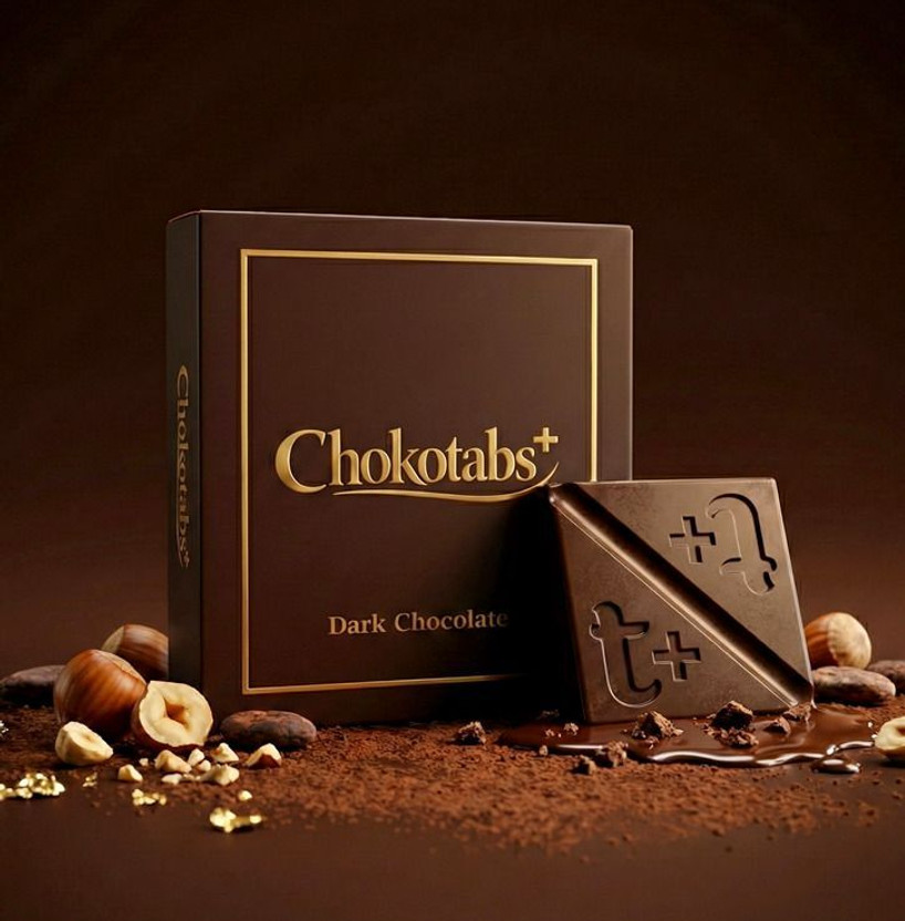 Chokotabs+ Tabs Chocolate for Couples | Dark Mood Chocolate For Romance Men & Women Bars(20 g)
