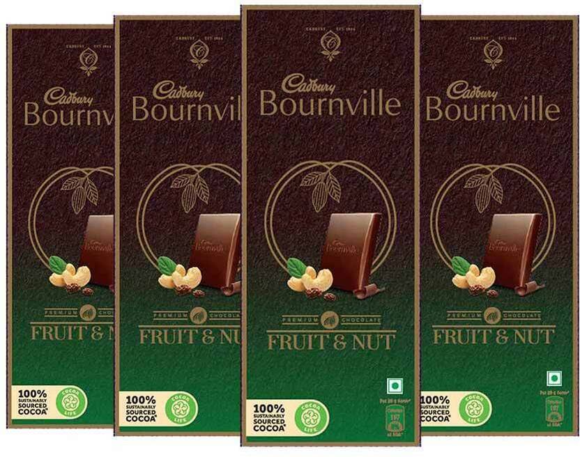 Cadbury Bournville Dark Chocolate Bar with Fruit & Nut Bars Price in