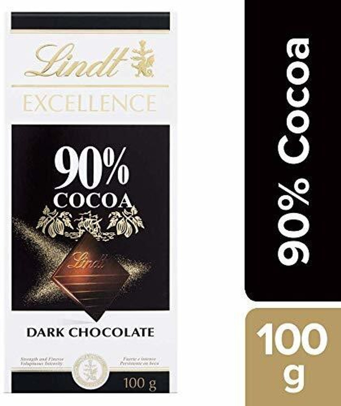 LINDT 90% Cocoa Dark Supreme Chocolate Bar (100g ) Bar Gift Pack(2 x 100 g)