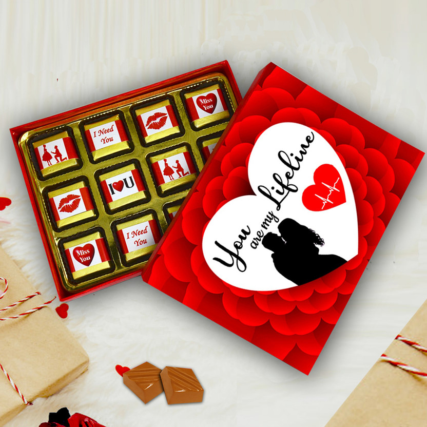 Midiron Chocolate Gift Box for Girlfriend, Wife, Boyfriend, Husband, Lovers On Valentine, Birthday, Anniversary and Special Occasion Bites(144 g)