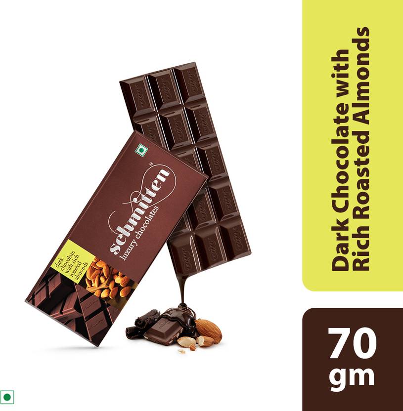 Schmitten Dark Chocolate with Rich Roasted Almond Bars Price in India