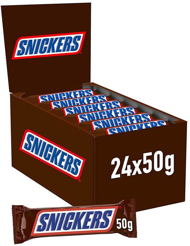 SNICKERS Fully Loaded With Peanut Filled With Caramel (PACK OF 24) (IMPORTED FROM USA) Bar(24 x 50 g)