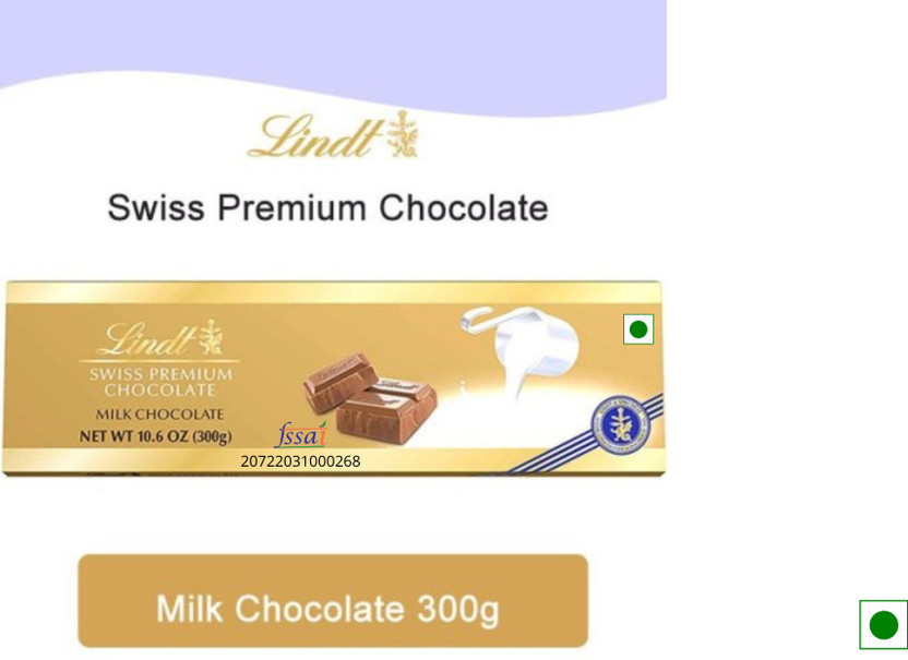 LINDT Swiss Premium Milk Chocolate (THE ORIGINAL TASTE) (IMPORTED FROM SWITZERLAND) Bar Gift Pack(300 g)