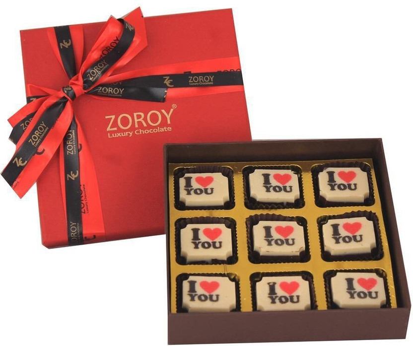Zoroy Luxury Chocolate box of 9 love duet Fudges(95 g)