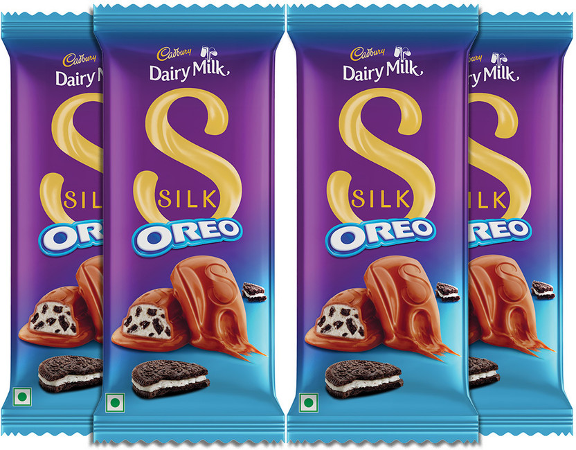 Cadbury Dairy Milk Silk Oreo Chocolate Bars(4 x 124 g)