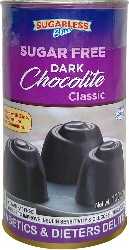 Sugarless Bliss Sugar Free Dark Chocolite Bar(1)