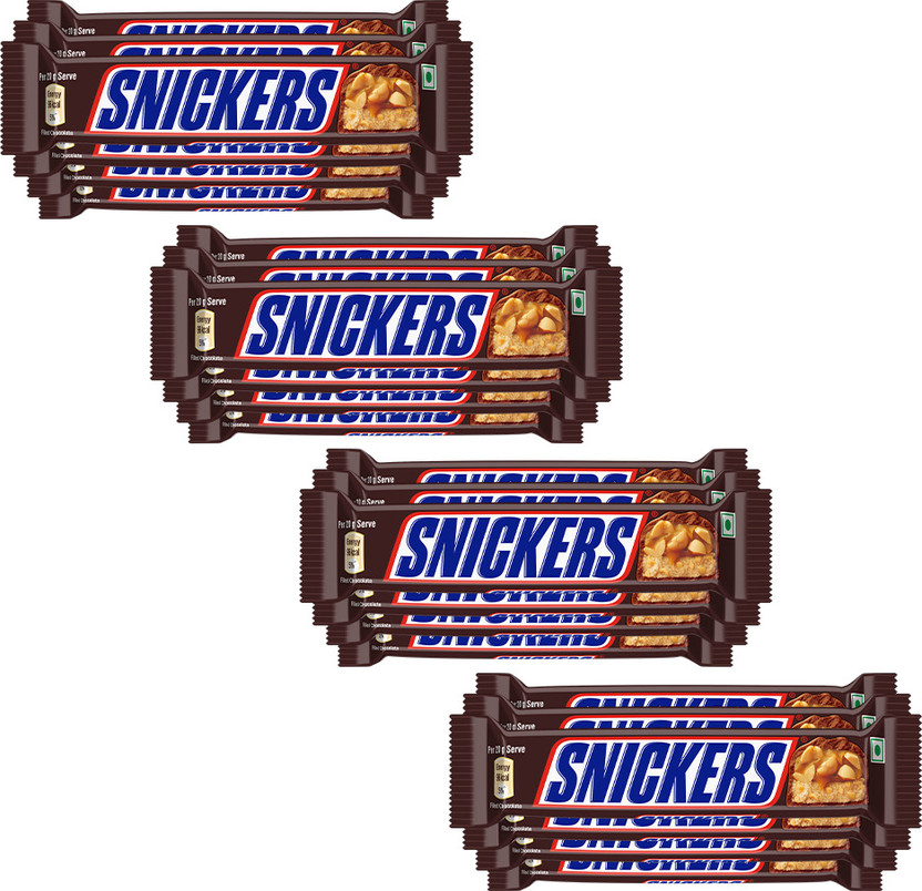 SNICKERS Peanut Filled Chocolate Bar | Loaded with Peanuts, Nougat & Caramel Bars(24 x 20 g)