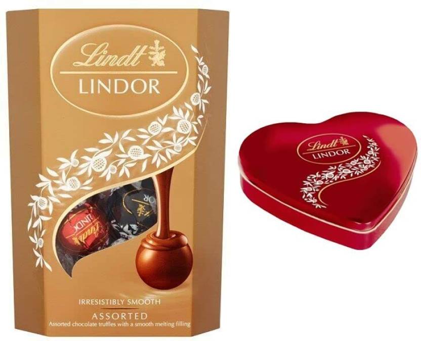 Lindt Lindor Assorted Chocolate With A Free Lindor Heart Special For Valentines Truffles Price 5017