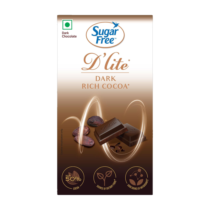 Sugar free Cocoa Dark Chocolate Bar(40 g)