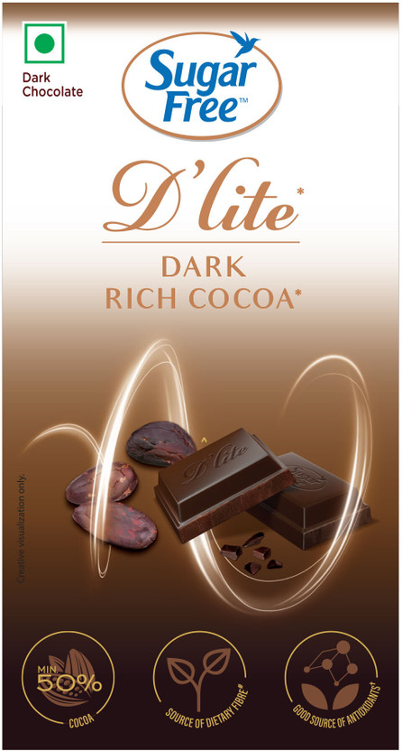 Sugarfree D'lite Rich Cocoa Dark Chocolate Bars(40 g)