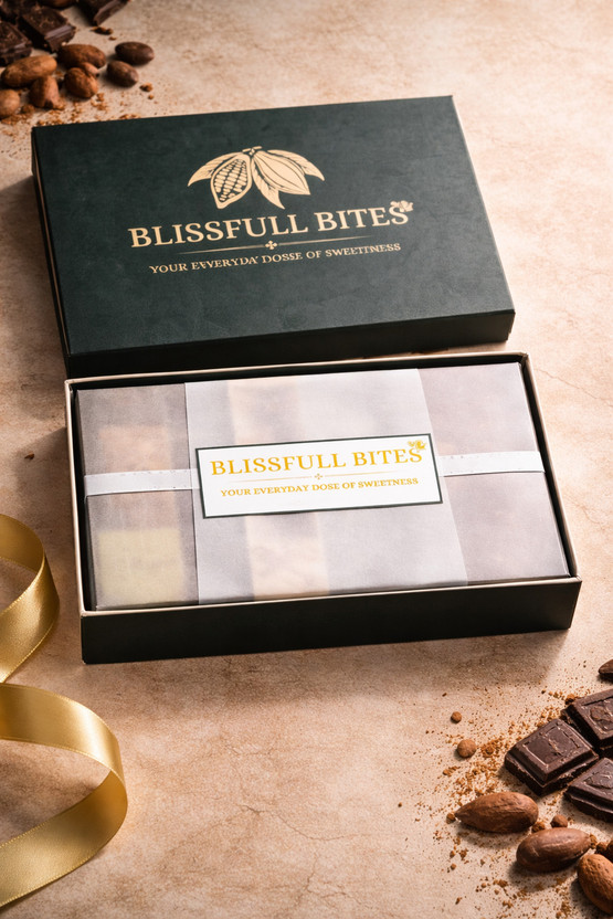 BLISSFULL BITES Premium Assorted Chocolate Box 6 Pieces | Luxury Chocolate Gift Pack Bar Gift Pack(100 g)