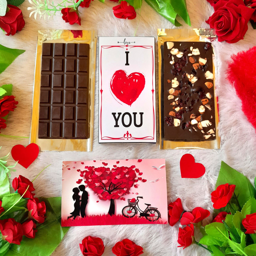 Expelite I love You Chocolate Gift Bar Box For Husband - 100 gm I love You Chocolate Gift Bar Box for Wife Bars(100 g)