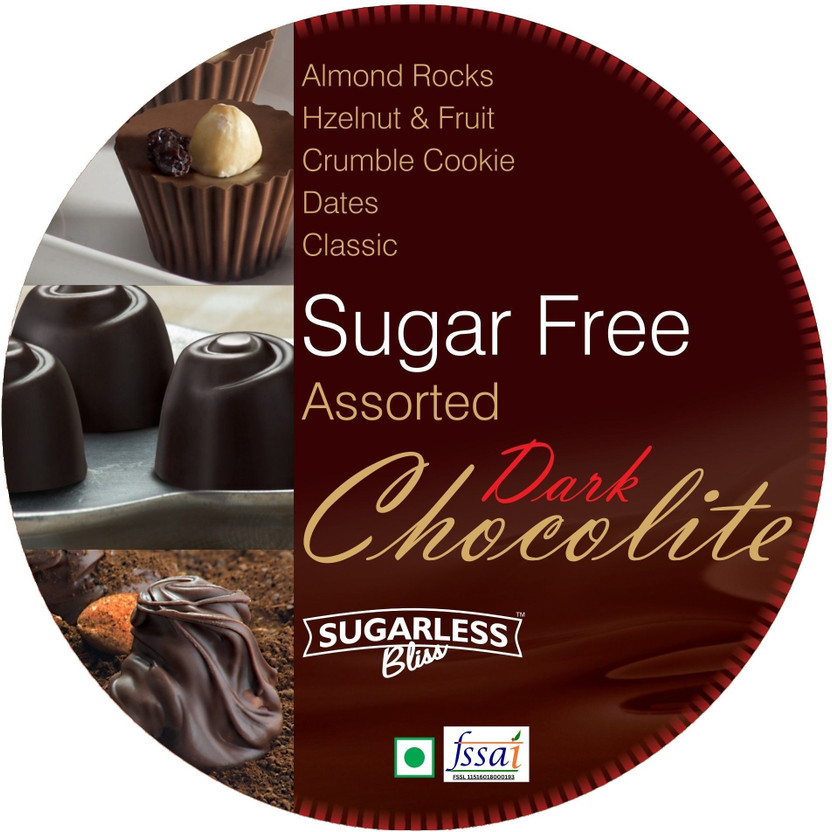 Sugarless Bliss Xmas & New year Sugar Free ASSORTED CHOCOLITE (500GM) Truffles(500 g)