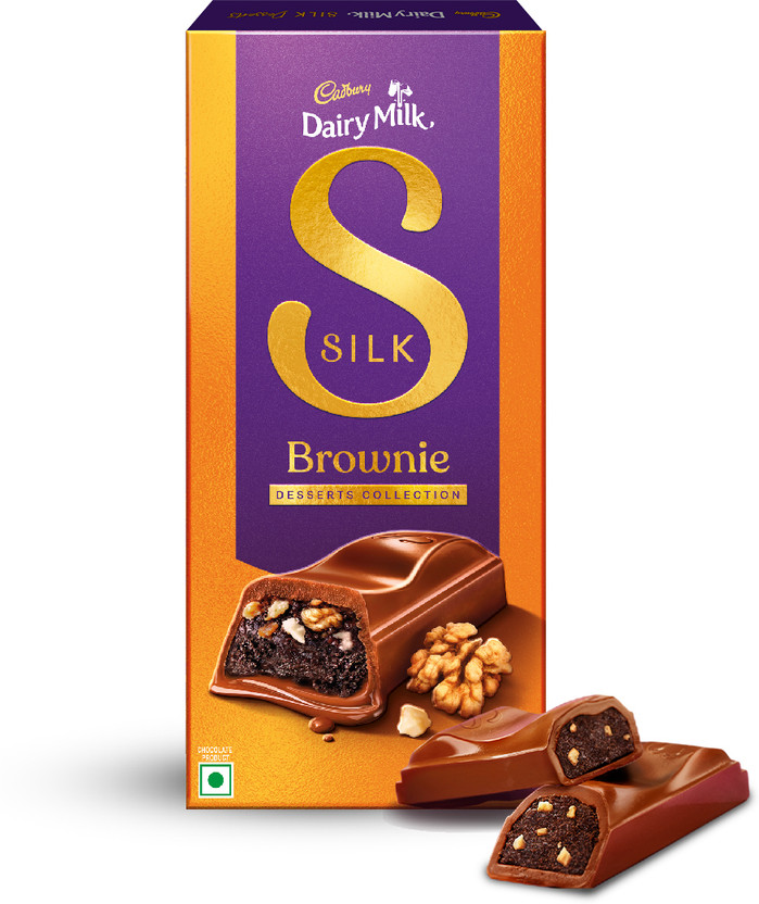 Cadbury Dairy Milk Silk Dessert Walnut Brownie Valentine's Gift Pack Chocolate Bars(70 g)