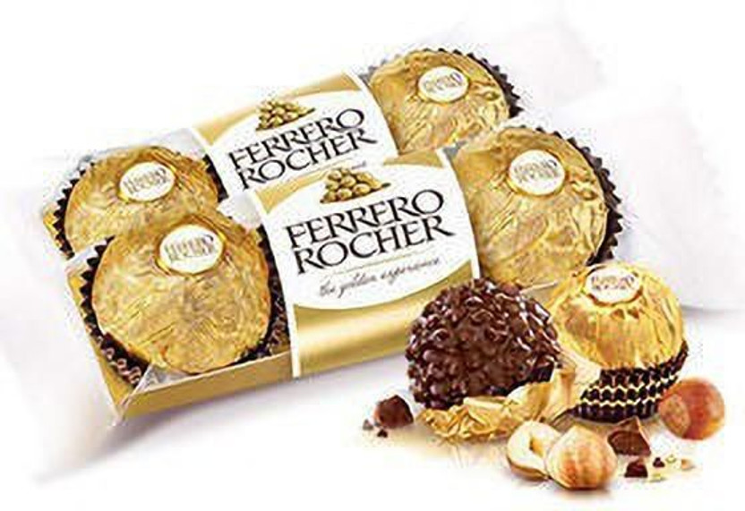 FERRERO ROCHER Ferns 'N' Petals Premium Milk Chocolate 6 Pieces (IMPORTED) Truffles(2 x 37.5 g)