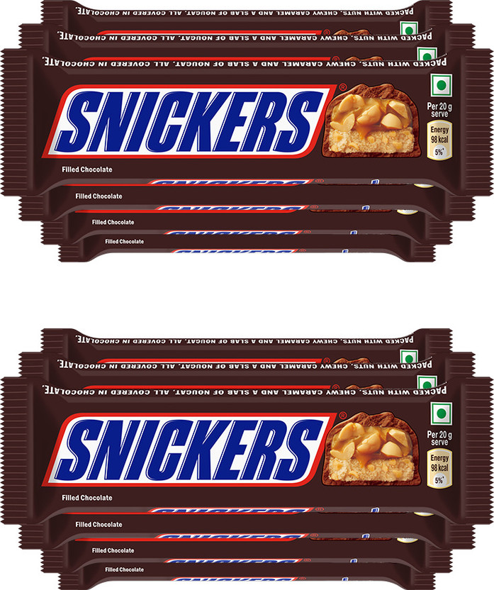 SNICKERS Peanut Filled Chocolate Bar | Loaded with Peanuts, Nougat & Caramel Bars(12 x 40 g)