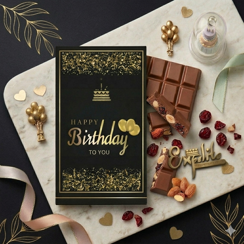 Expelite Happy Birthday Chocolate Bar Gift Box for Husband-100gm || Bars(100 g)
