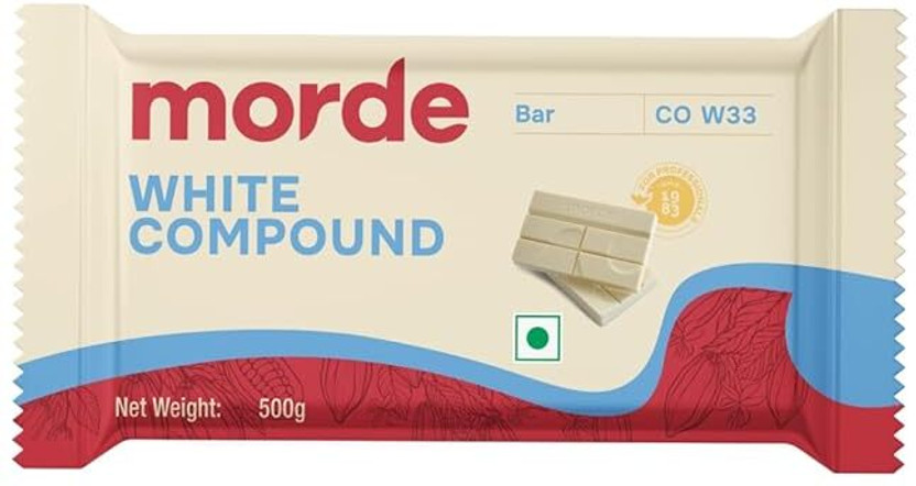 Morde white compound chocolate 500 gm Bars(500 g)