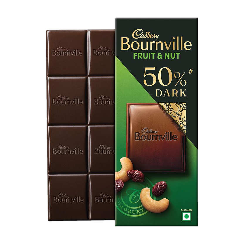 Cadbury Bournville Fruit & Nut 50% Dark Chocolate Bar(75 g)