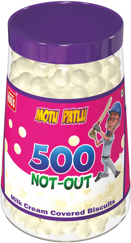 HUGS 500 Not Out White Choco Covered Biscuits 500pcs Crackles(400 g)