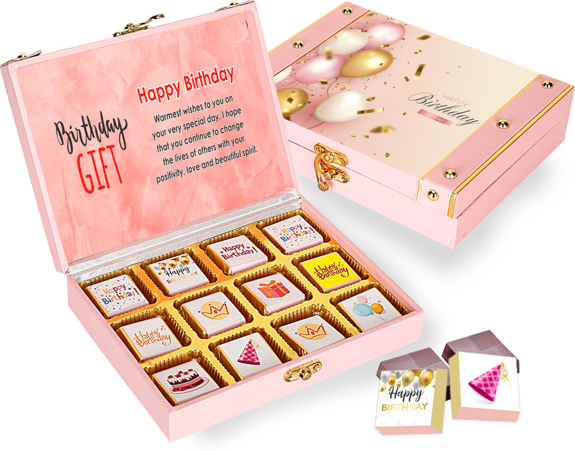 Chocoloony Chocolate Gift For Wife Birthday Combo |12 Chocolate Gift Hamper For Birthday Caramels Gift Pack(12 Units)