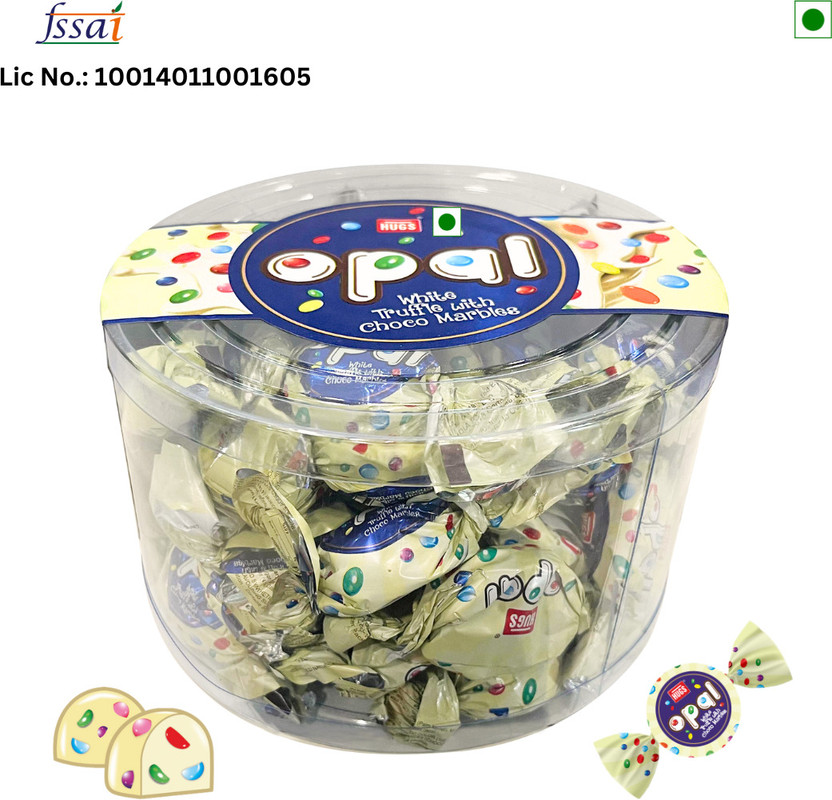 HUGS Opal White Chocolate with Choco Marbles | Perfect Gifting Chocolate Truffles(36 Units)