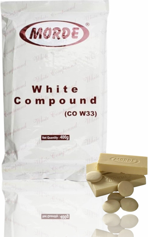 Morde White Chocolate Compound Slab (Pack of 1) Bars(400 g)