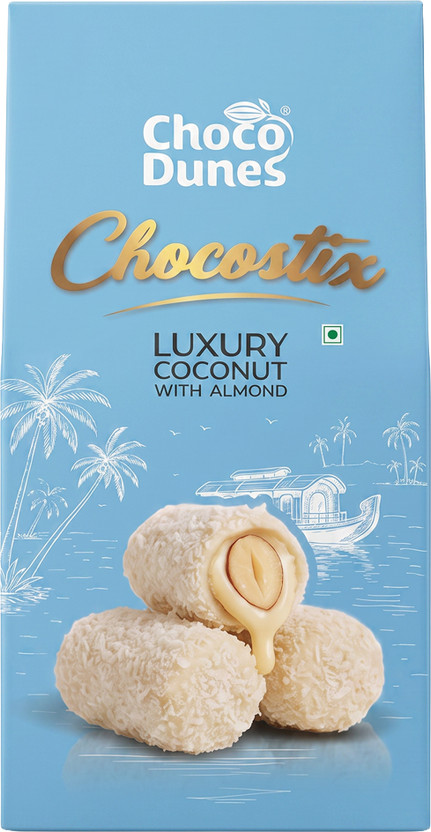 Chocodunes Chocodunes Chocostix Luxury Coconut with Almond | 180 g per box Bites(180 g) - Flipkart Deal