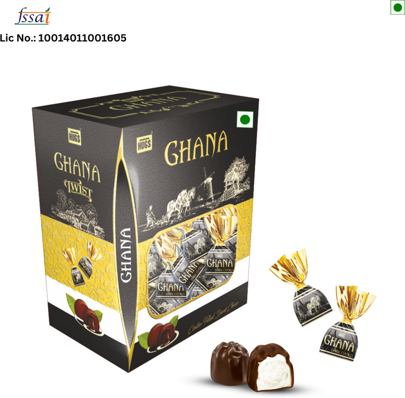HUGS HUGS Ghana Twist Center filled Dark Chocolates - Perfect Gifting Chocolate Truffles(20 Units) - Flipkart Deal