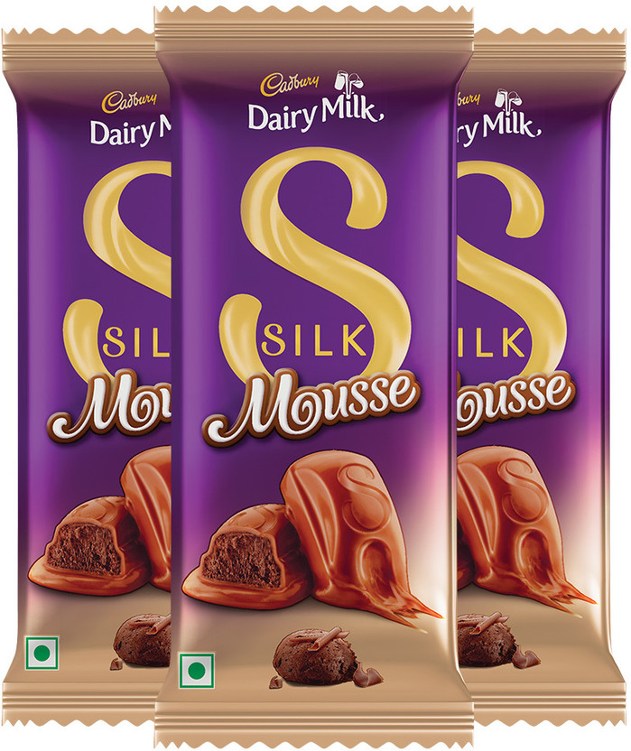 Cadbury Dairy Milk Silk Mousse Chocolate Bars(3 x 110 g)