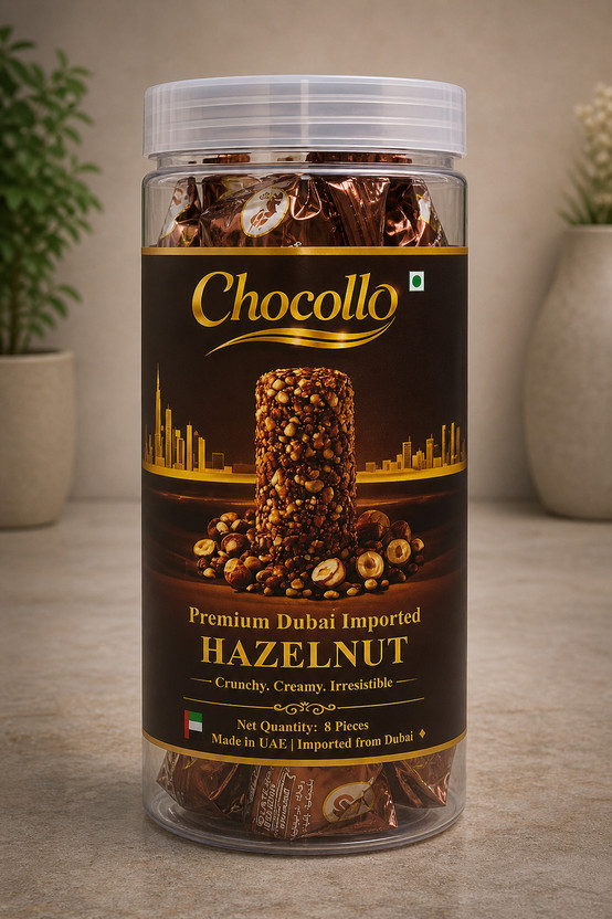 Chocollo Premium Dubai Imported Hazelnut Chocolate Bites Gift Pack(220 g)