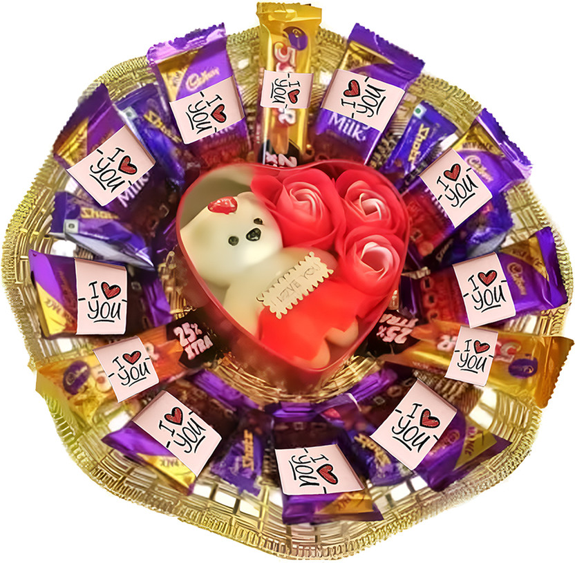 OddClick valentine day special gift for wife husband Chocolate Gift Hamper Box Bars(1 Units)