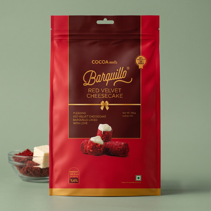 BARQUILLO Red Velvet & Vanilla Cream Chocolate Truffles(100 g)