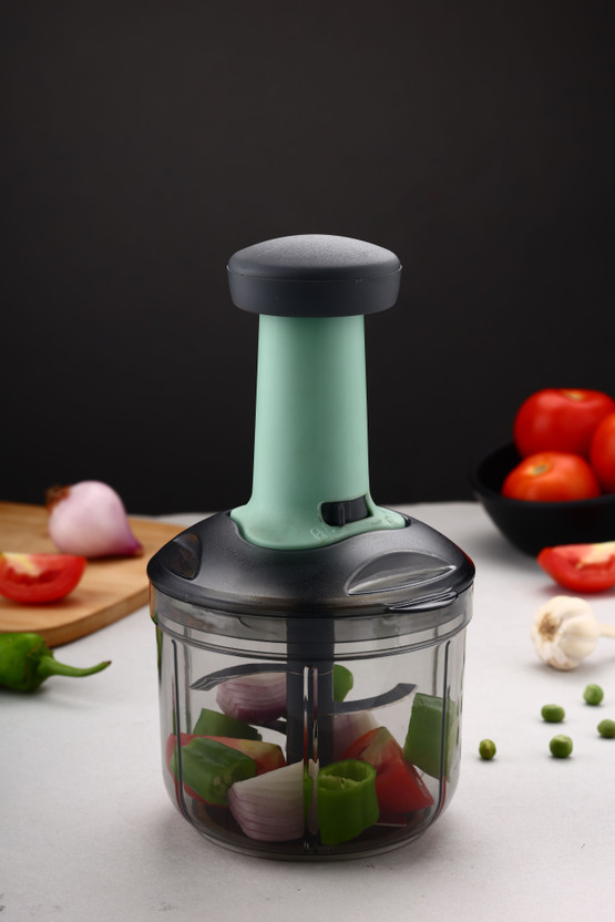 OMORTEX Push Chopper 850 ml Vegetable & Fruit Chopper(1 * Push Chopper)